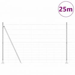 Clôture de champ en acier galvanisé de 1,5 x 25 m