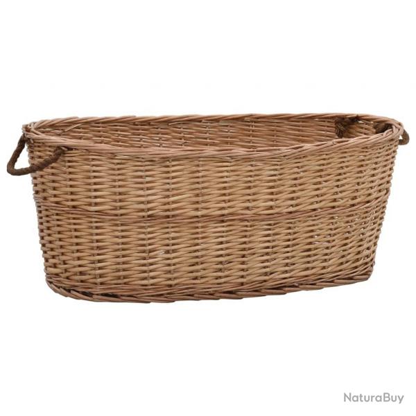 Panier  bois de chauffage poignes de transport 88x57x34 cm