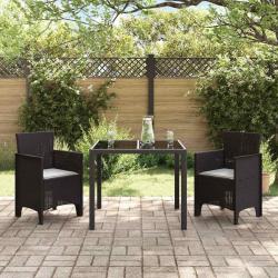 Chaises de jardin 2 pcs Marron 53 x 49 x 85 cm Plastique