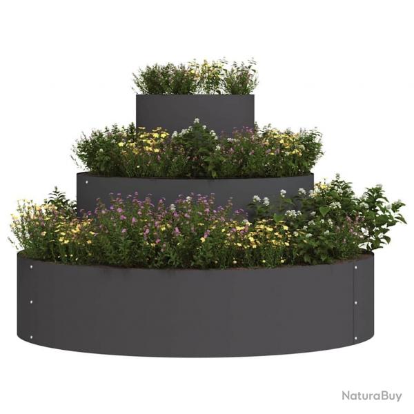 Pot en Mtal Acier/noir Acier Grand Modulaire Pot en Mtal