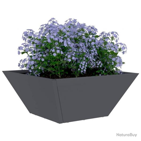 Bol jardinire anthracite 35x35x15 cm en acier