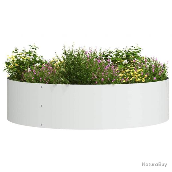 Ensemble de Planteurs Blanc Blanc Mtal Grand Planteur