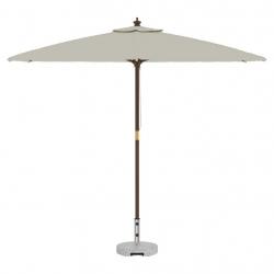 Base de parasol ronde sur roulettes en granit gris de 29 kg avec poignée.