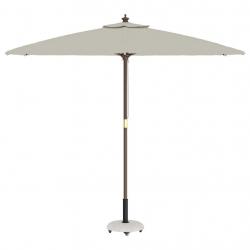 Base de parasol sur roulettes pour poteaux de 37/42/52/58mm en béton blanc.