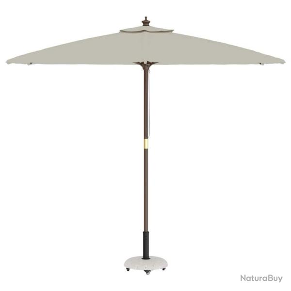 Base de parasol sur roulettes pour poteaux de 37/42/52/58mm en bton blanc.