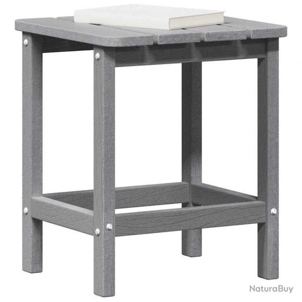 Table d'appoint Adirondack Gris clair 38x38x45 cm HDPE