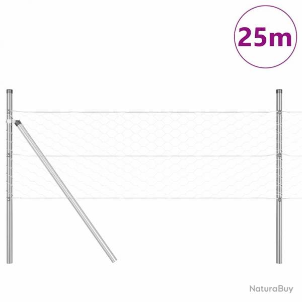 Ensemble de Clture Set de 2 Acier Galvanis