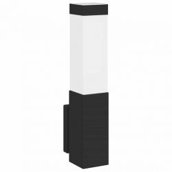 Appliques Murales Extérieures 2 pcs Noir en Acier Inoxydable IP44