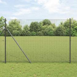 Clôture en fil soudé gris 1,6 x 25 m en acier