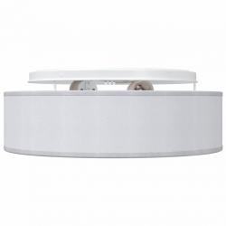 Lampadaires encastrés gris Ø 38 cm tissu E27