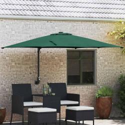 Parasol mural de jardin vert 247 cm