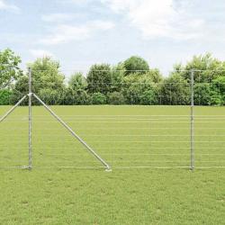 Clôture de champ 1,5x25 m en acier galvanisé
