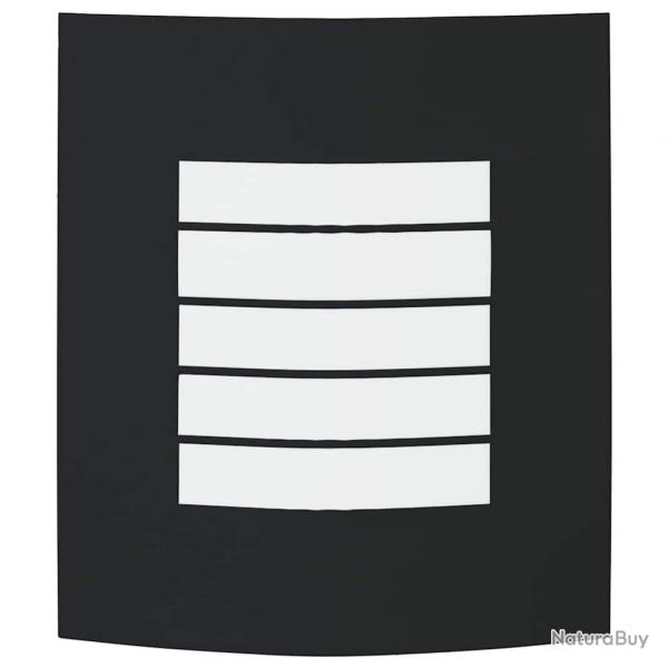 Applique Murale Extrieure 2 pcs Acier Inoxydable Noir IP44