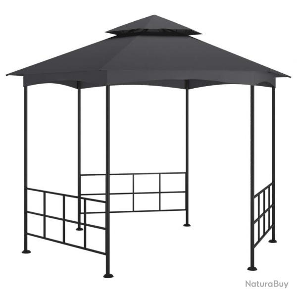 Belvdre avec parois 3,1x2,7 m Anthracite
