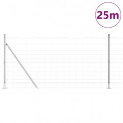 Clôture de jardin 1,2 x 25 m en acier galvanisé