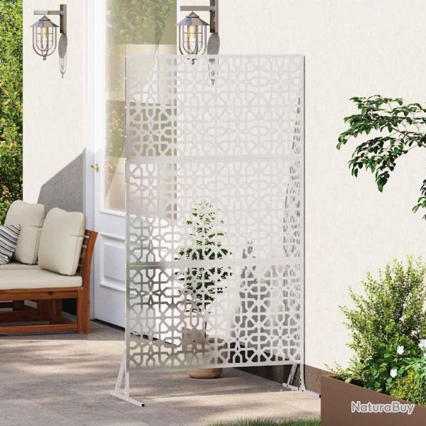 cran de confidentialit 100x50x180 cm en acier inoxydable