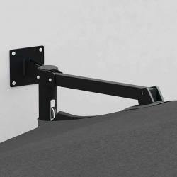 Parasol de jardin mural anthracite 250 cm