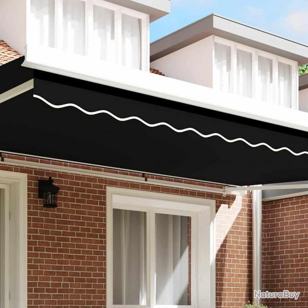 cran de protection pour auvent de cadre de 5 m, noir, 4.8 x 0.2 m