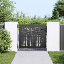 Porte de Jardin Autre Noir 105 x 100 cm Acier peint par poudre