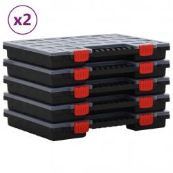 Boîtes d'assortiment 10 pcs 40x30x5 cm Polypropylène