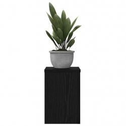 Supports de plantes 2 pcs en chêne noir 20x20x30 cm en bois technique