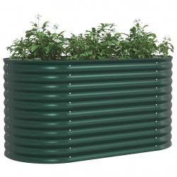 Jardinière Élevée Verte 160x80x81 cm Acier Galvanisé