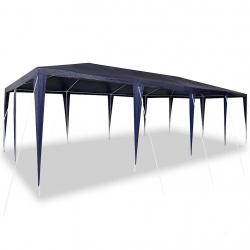 Tente de fête bleue 8x4 m PE