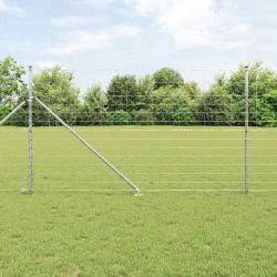 Grillage de Champ 1,4 x 25 m En Acier Galvanisé
