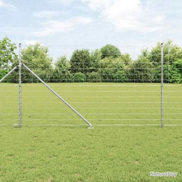 Grillage de Champ 1,4 x 25 m En Acier Galvanis