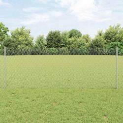 Poteaux de fence 11 pcs U-Channel 80 cm Acier galvanisé
