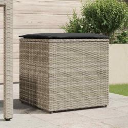 Boîte de rangement extérieure Gris clair et gris foncé
