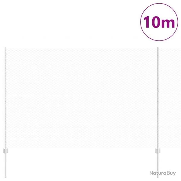 Poteaux de clture 10 pcs U-Channel 150 cm Acier galvanis