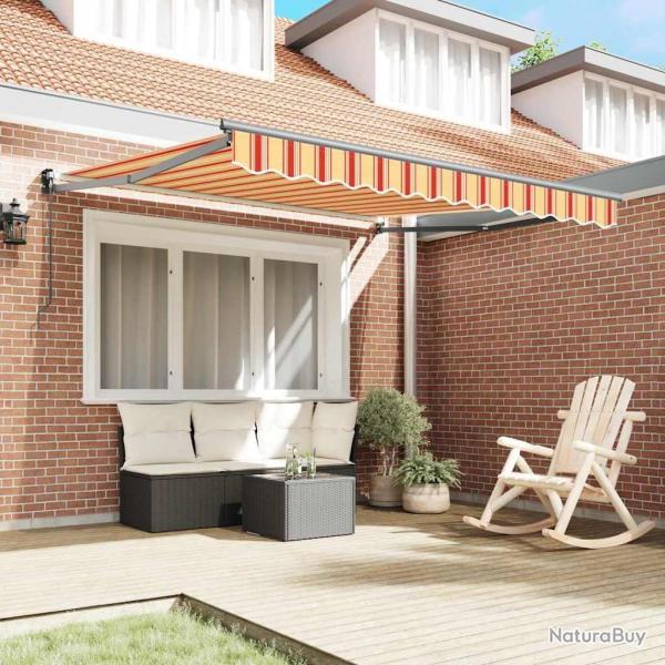 Store Rtractable Manuel Jaune et Orange 300x250 cm