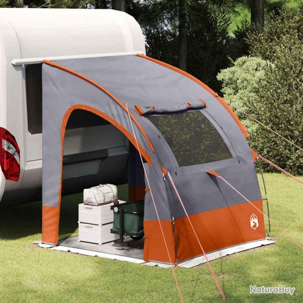 Tente Gris et Orange et Noir 194 x 180 x 210 cm Polyester