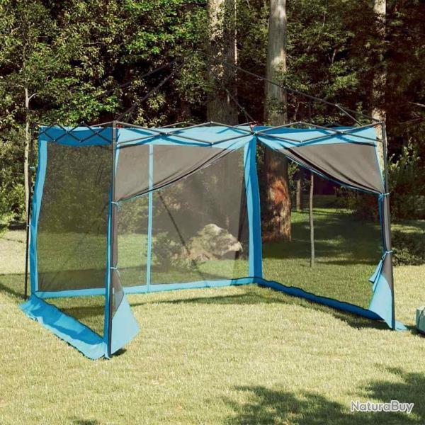 Tente avec toit Autre avec vent Rglable Bleu et Noir 303 x 303 cm