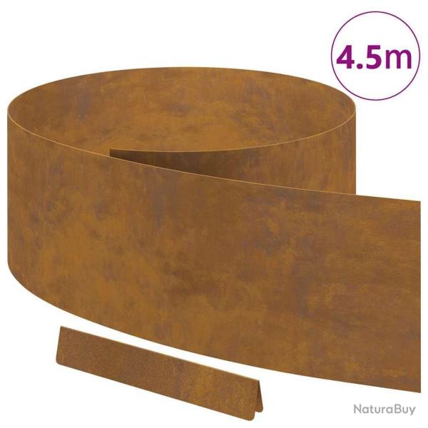 Bordure de jardin Rouill 450 x 25 cm