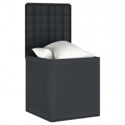 Boîte de Rangement Anthracite 55x53x57 cm PP