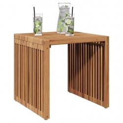 Table d'appoint de jardin 45x42,5x45 cm en bois massif de teck