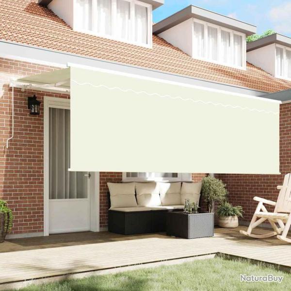 Store avec Store Crme 350 x 200 x 120 cm Tissu, Mtal