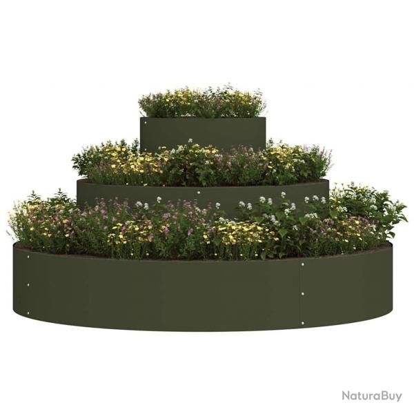 Planteur en mtal Acier / Vert olive Acier enduit de poudre