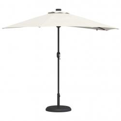 Parasol de jardin Couleur sable 294 x 150 x 223 cm tissu