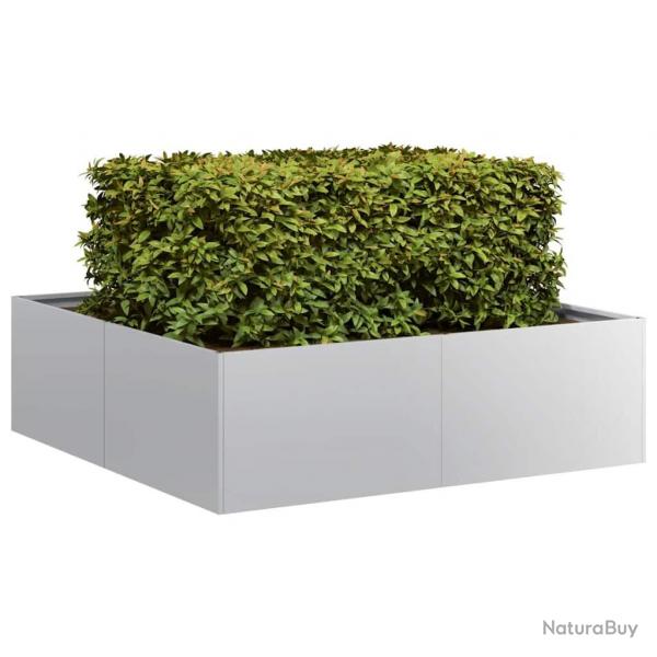 Jardinire 100x100x30 cm acier galvanis