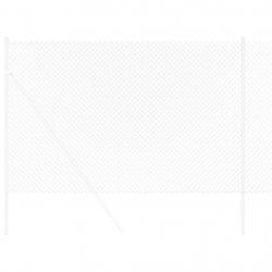 Clôture Argent 10 x 1.5 m Acier galvanisé