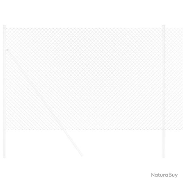 Clture Argent 10 x 1.5 m Acier galvanis