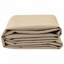 Tissu de rechange pour auvent Beige 10x1,6 m