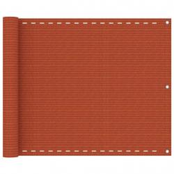 Écran de balcon Orange 75x500 cm PEHD