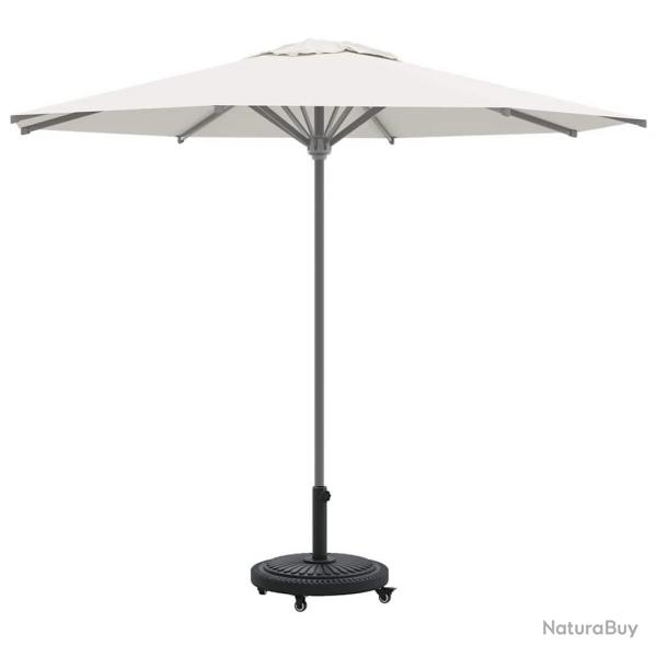 Base de parasol avec roues pour ples 38-48 mm, 13 kg, ronde.