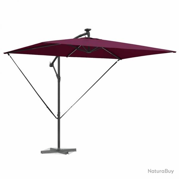 Parasol banane  mt dport Rouge bordeaux 294 x 200 x 254 cm