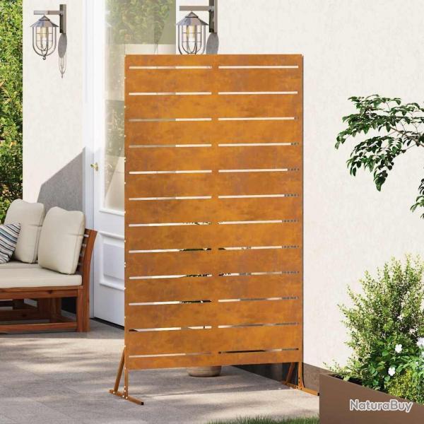 cran de confidentialit 180 cm en acier corten