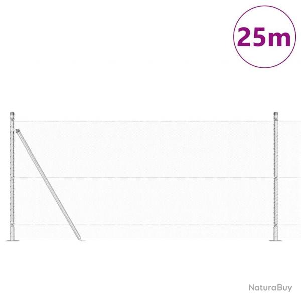 Clture hexagonale 0,8x25 m en acier galvanis